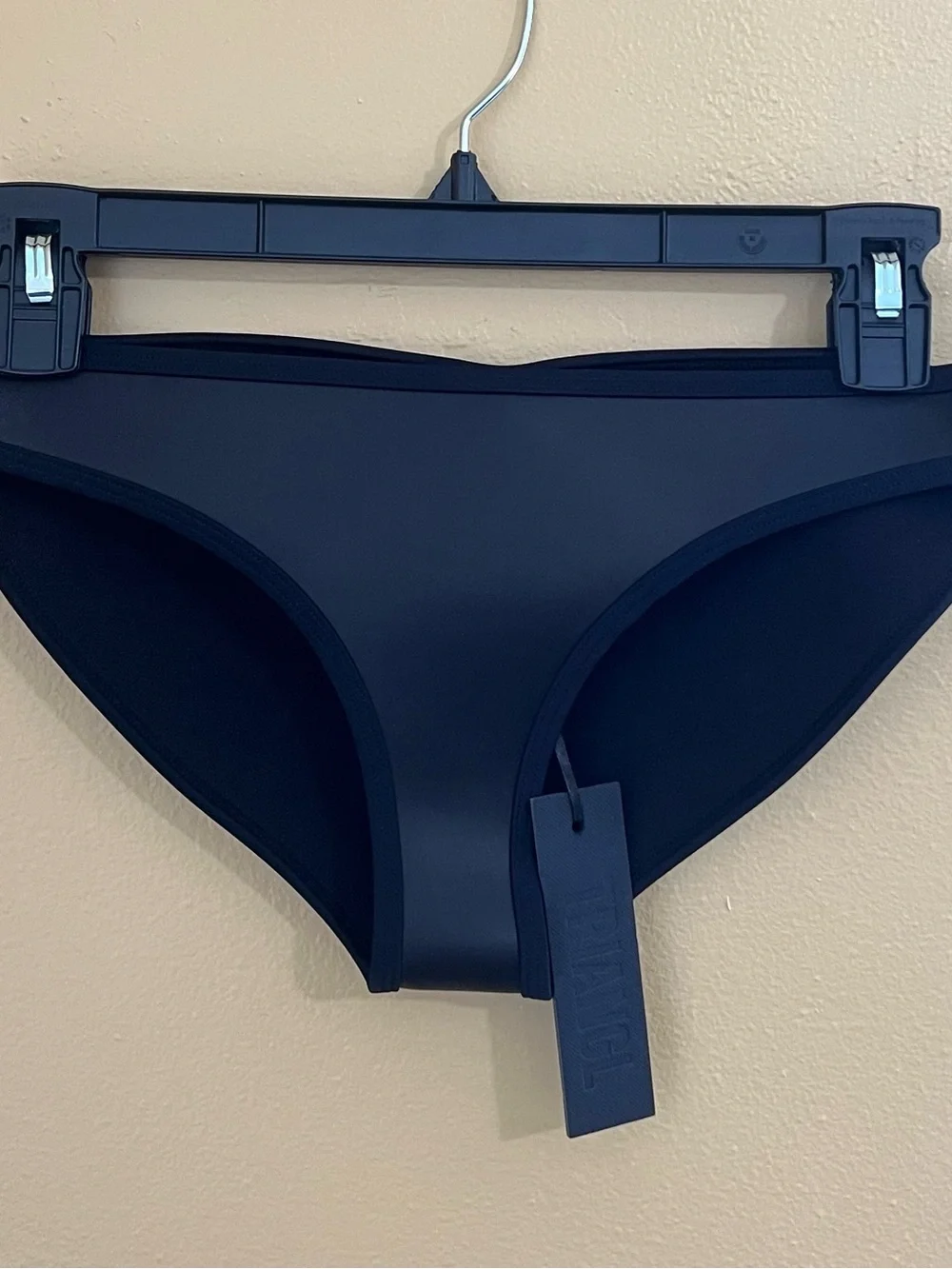 Triangl Swimwear Black Strapless Bikini Top and Bottom - Neoprene Size M